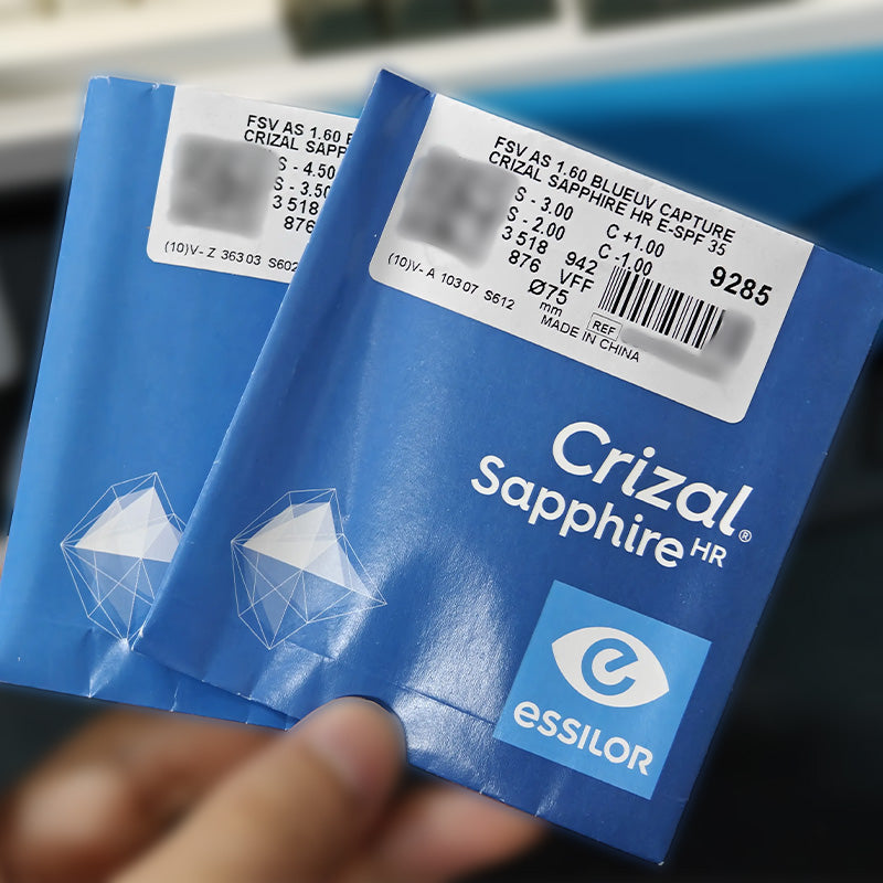 Essilor® Single Vision Aspherical Lens Crizal® Sapphire HR index