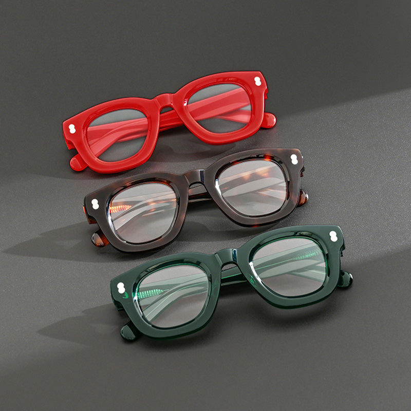 Squoval Acetate Full Rim Prescription Glasses Spectacles Frames 1080