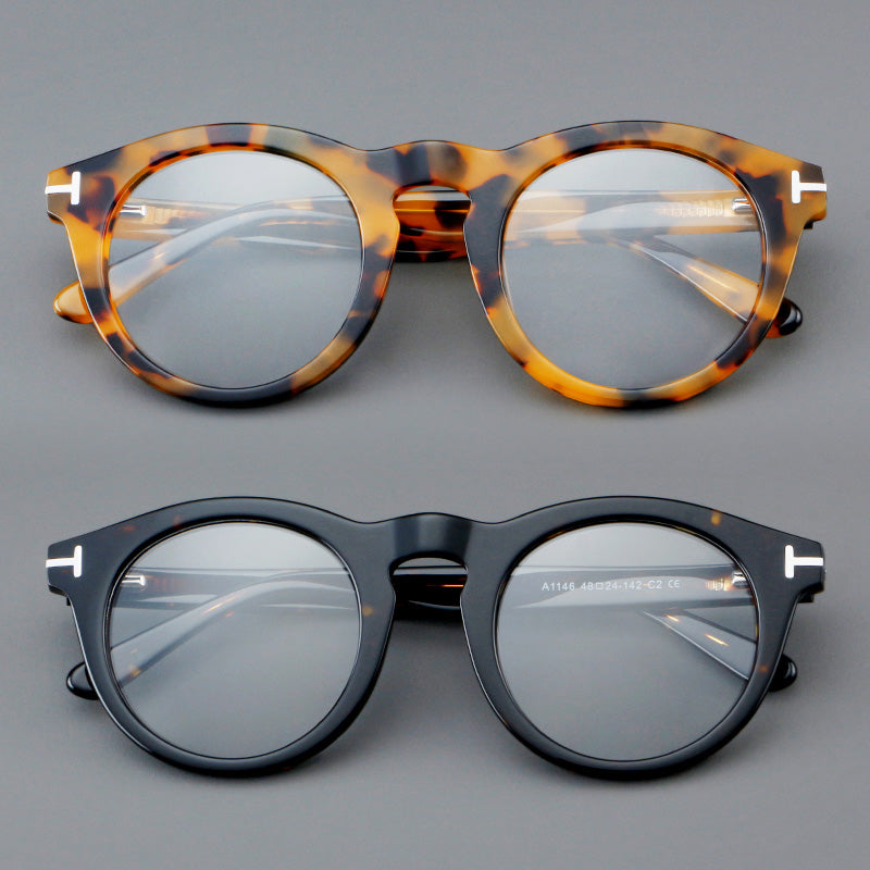 Oval Acetate Full Rim Prescription Glasses Spectacles Frames A1146