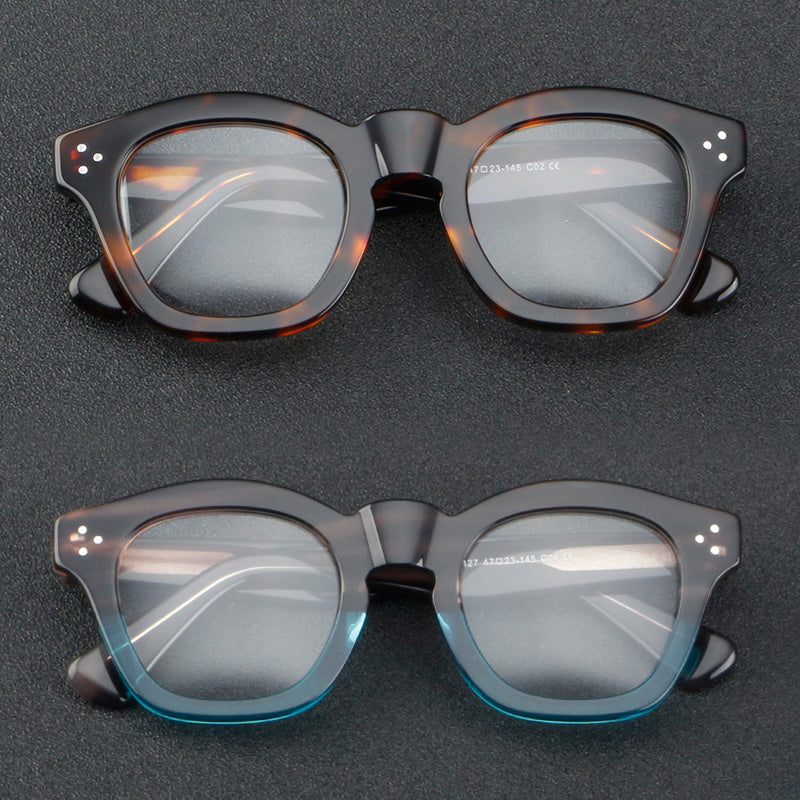 Rectangle Acetate Full Rim Prescription Glasses Spectacles Frames 1127