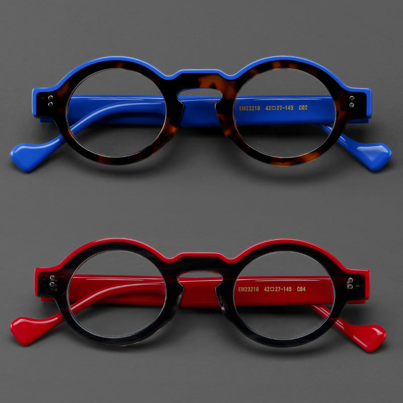 Oval Acetate Full Rim Prescription Glasses Spectacles Frames EM23210