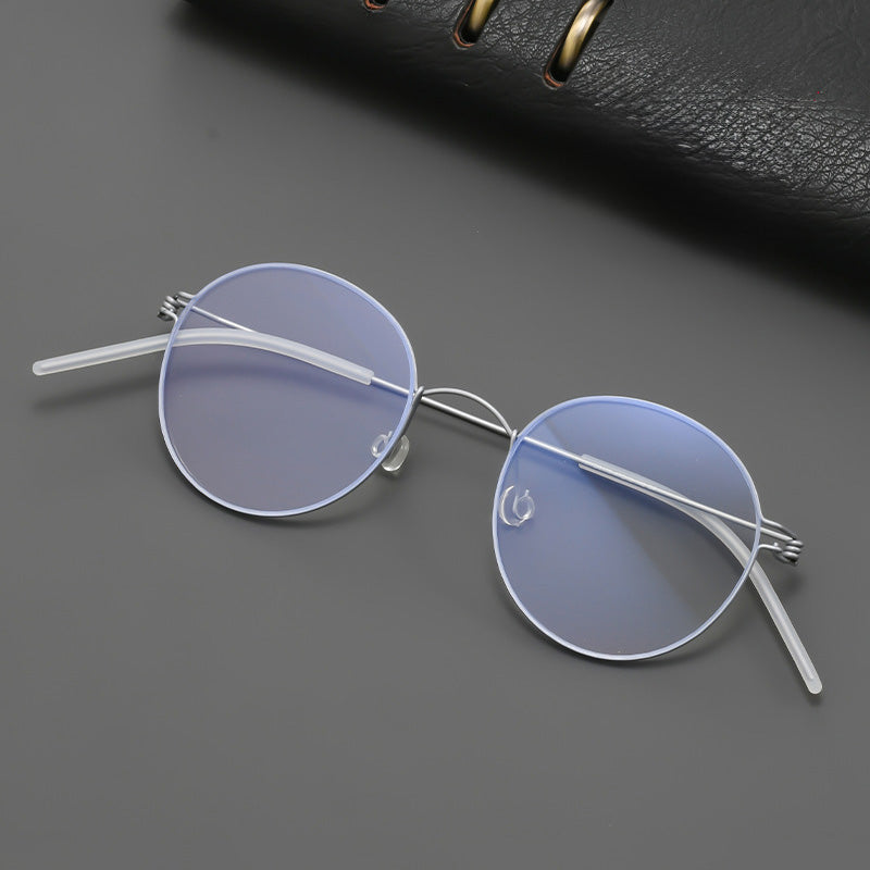 Super light Oval Titanium Metal Full Rim Prescription Glasses Spectacles Frames Unisex HYD0179Y