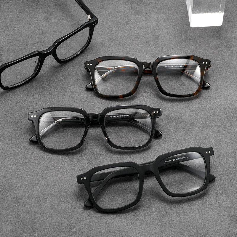 Acetate Full Rim Rectangle Prescription Glasses Spectacles Frames JQ1007