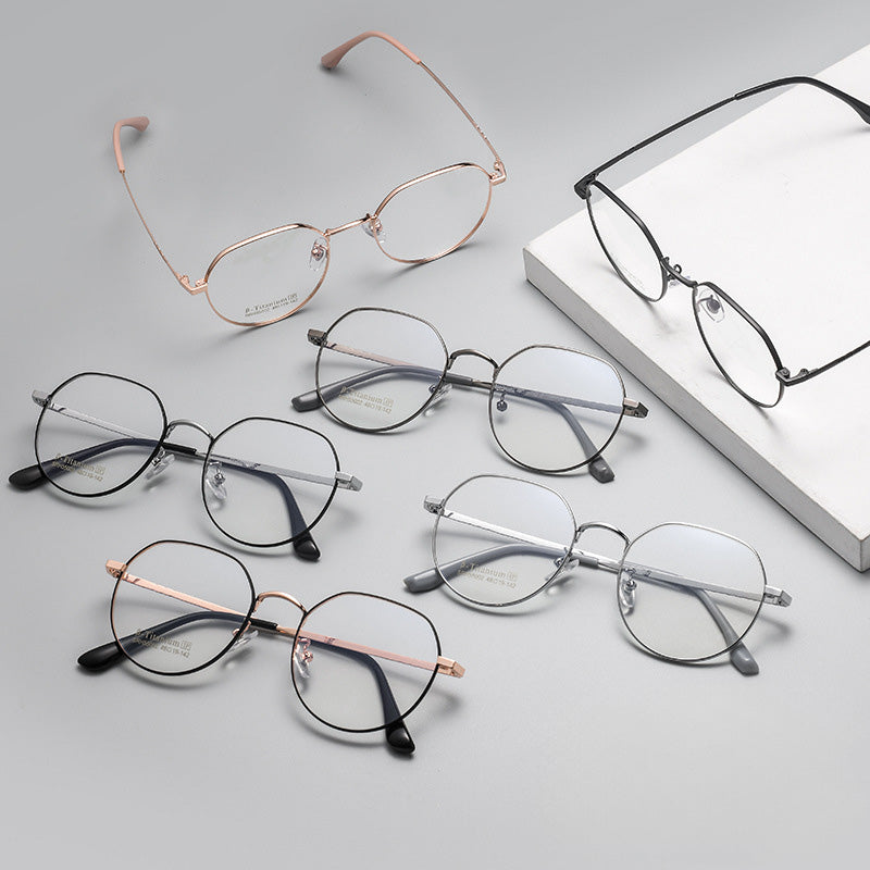 Oval Metal Full Rim Prescription Glasses Spectacles Frames SRH55002K