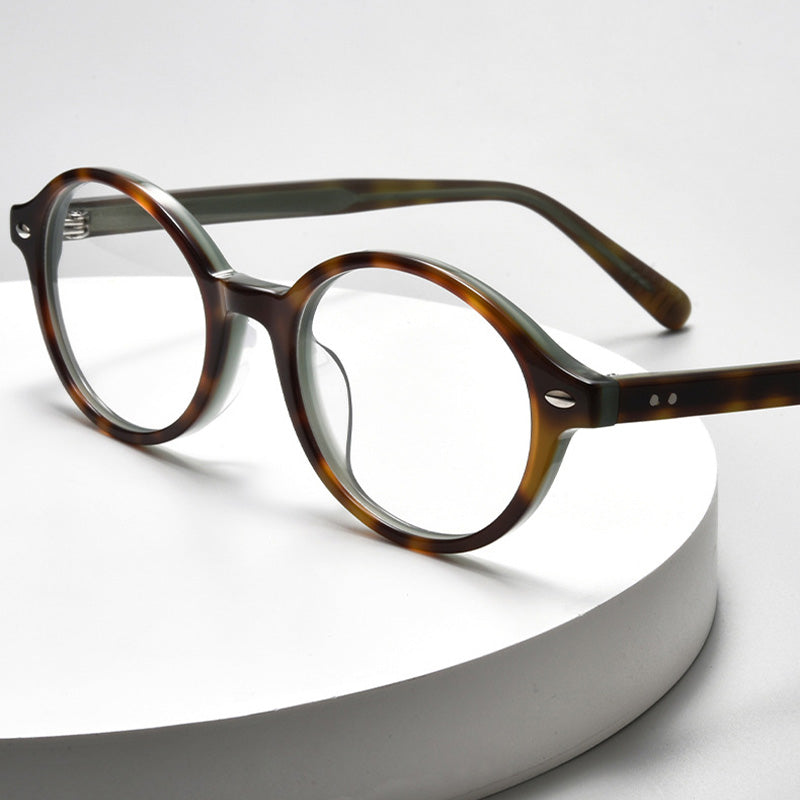 Acetate Oval Full Rim Prescription Eyeglasses Spectacles Frames Y8116X