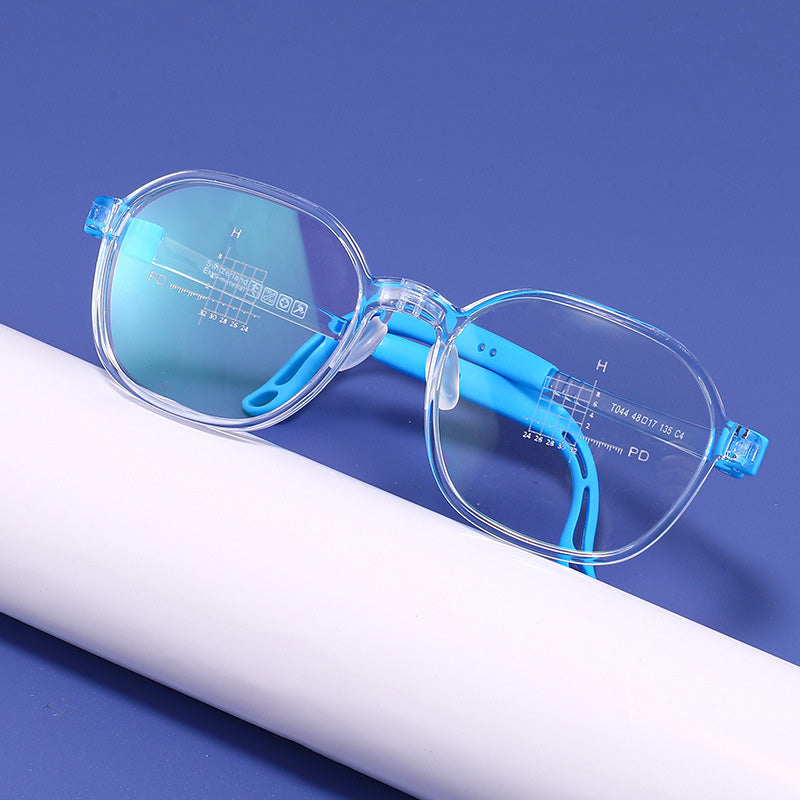 Trapezoid Children's TR Full Rim Prescription Glasses Spectacles Frames T044ET