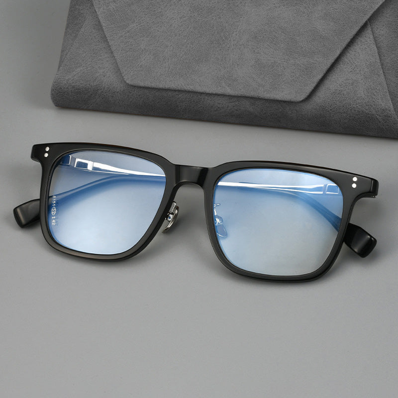 Rectangle Acetate Titanium Full Rim Prescription Glasses Spectacles Frames M8151S