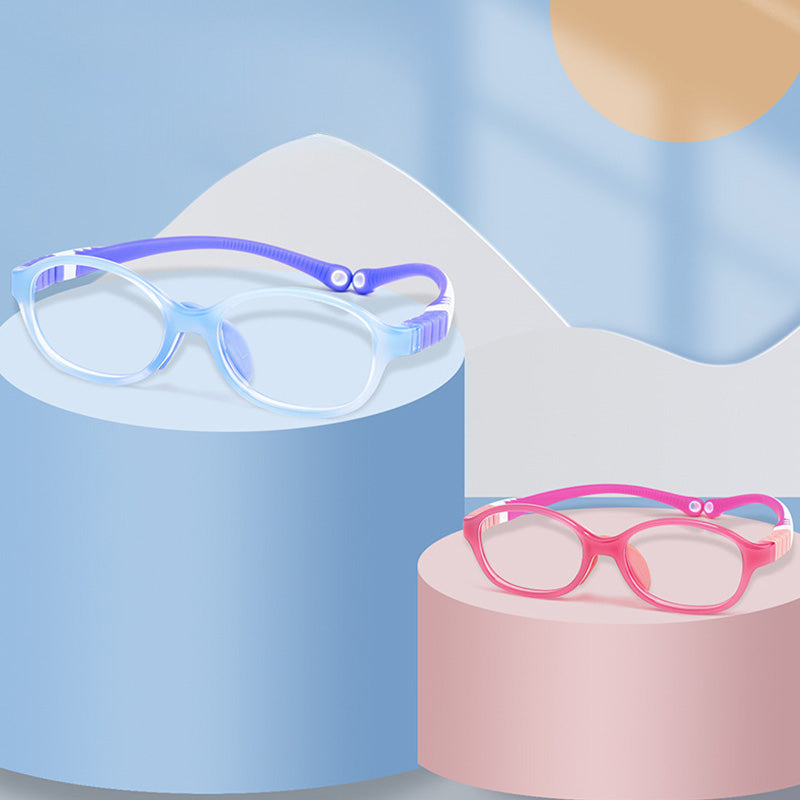 Silicone Flexible Eyeglasses Children's Glasses Frames Including Glasses Strap 9021ET