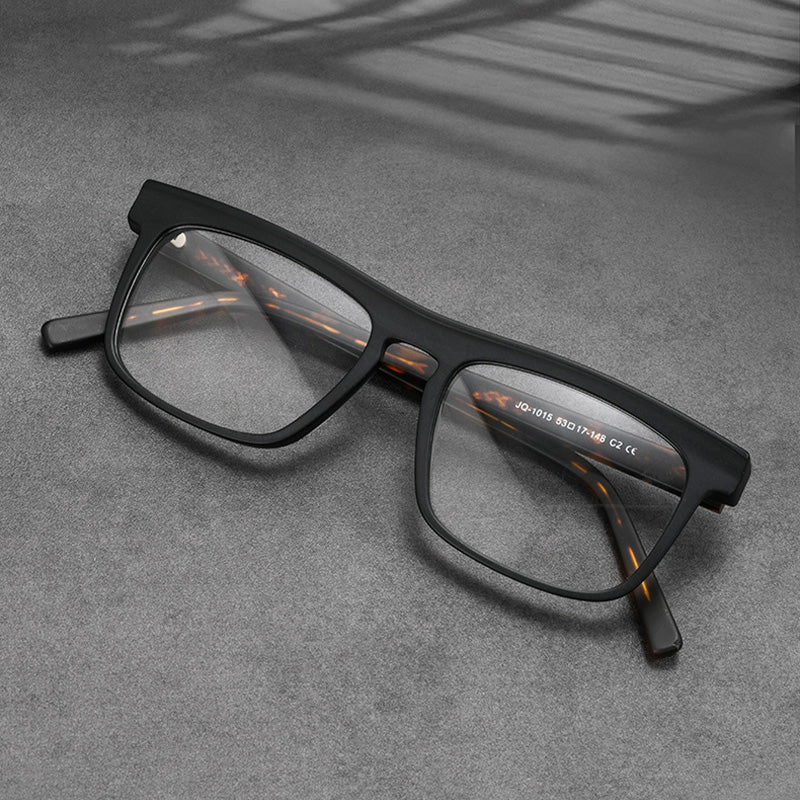 Acetate Full Rim Unibrow Prescription Glasses Spectacles Frames JQ1015