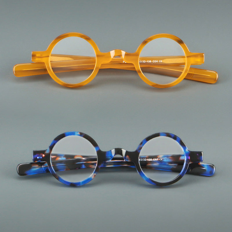 Round Acetate Full Rim Prescription Glasses Spectacles Frames PES-18A