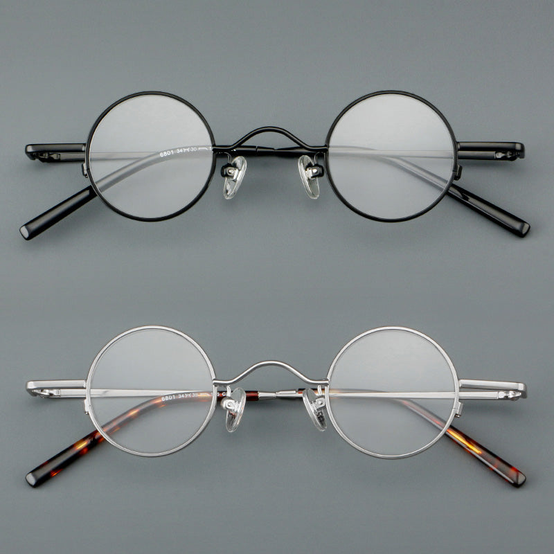 Round Metal Full Rim Prescription Glasses Spectacles Vintage Frames 6801