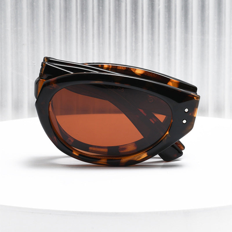 TR Full Rim Cateye Folding Sunglasses 19508ZM