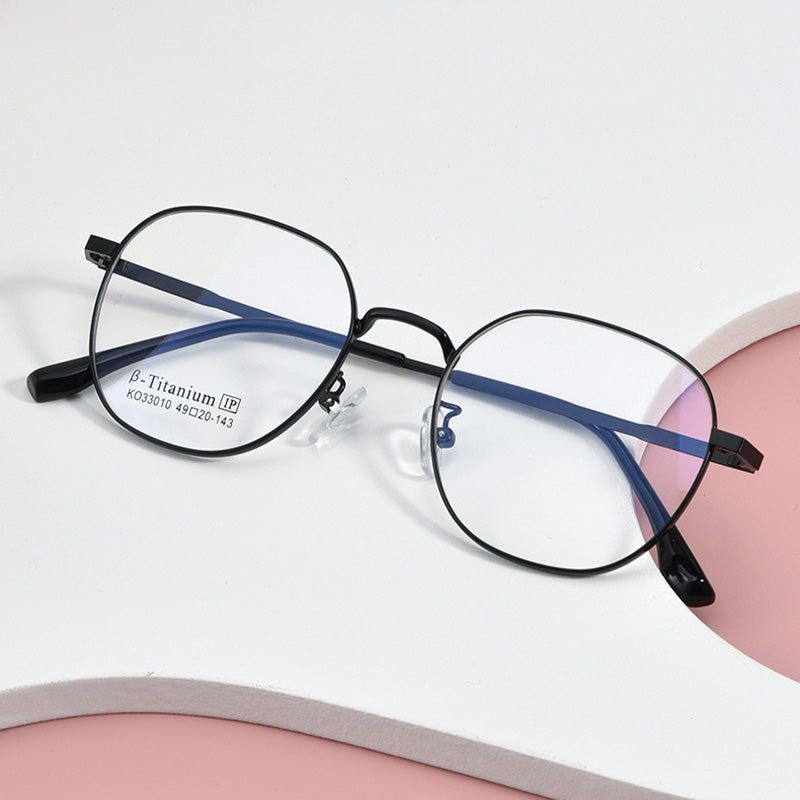 Rectangle Metal Full Rim Prescription Glasses Spectacles Frames KO33010K