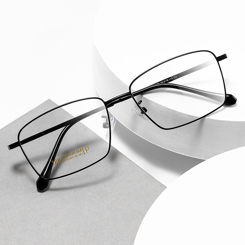 Rectangle Metal Full Rim Prescription Spectacles Frames Fashion Glasses 2139K