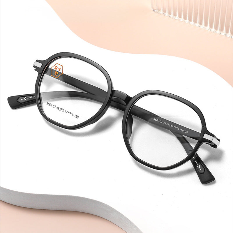 Oval TR Plastic Full Rim Prescription Glasses Unisex 9662MKL