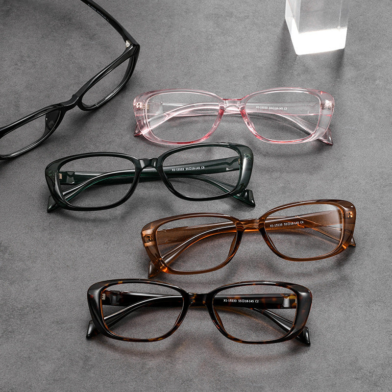 Retro Cat Eye Acetate Full Rim Prescription Eyeglasses Spectacles Frames X1-15533