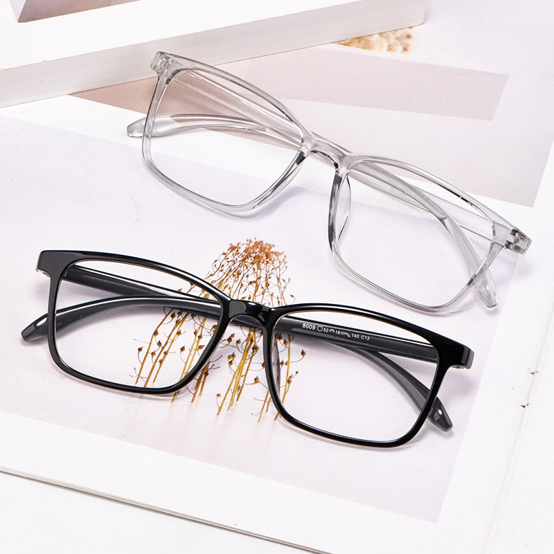 Rectangle TR Full Rim Prescription Glasses Spectacles Unisex 8009R