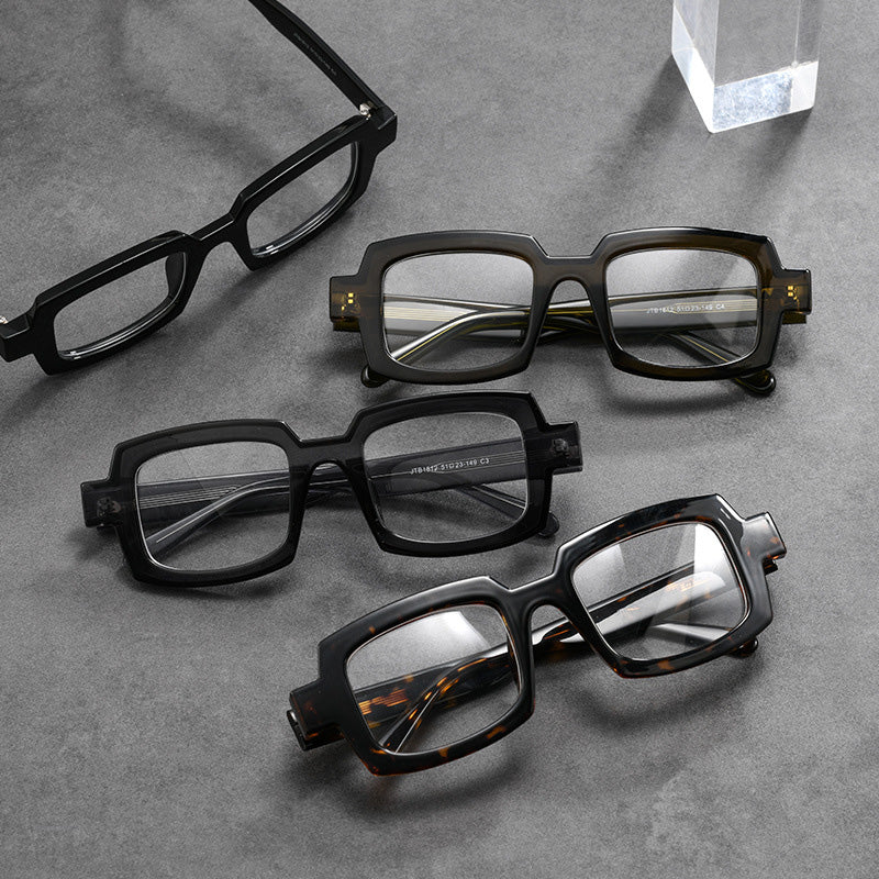 Acetate Rectangle Full Rim Prescription Eyeglasses Spectacles Frames JTB1812