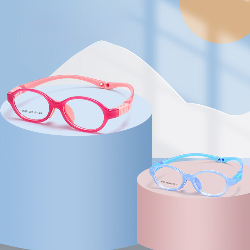 Silicone Flexible Eyeglasses Children's Glasses Frames Including Glasses Strap 9020ET