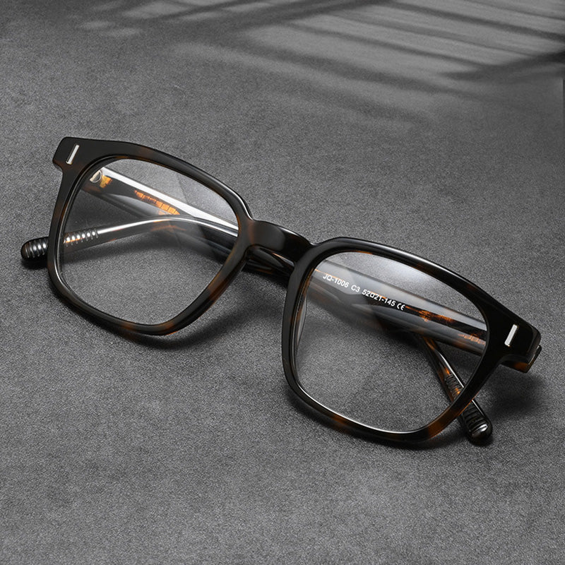 Acetate Full Rim Rectangle Prescription Glasses Spectacles Frames JQ1006