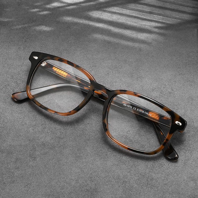 Rectangle Acetate Full Rim Prescription Glasses Spectacles Frames JQ1010