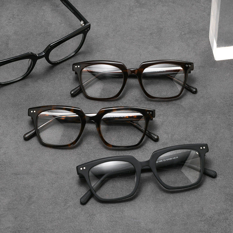 Acetate Full Rim Browline Prescription Glasses Spectacles Frames JQ1005