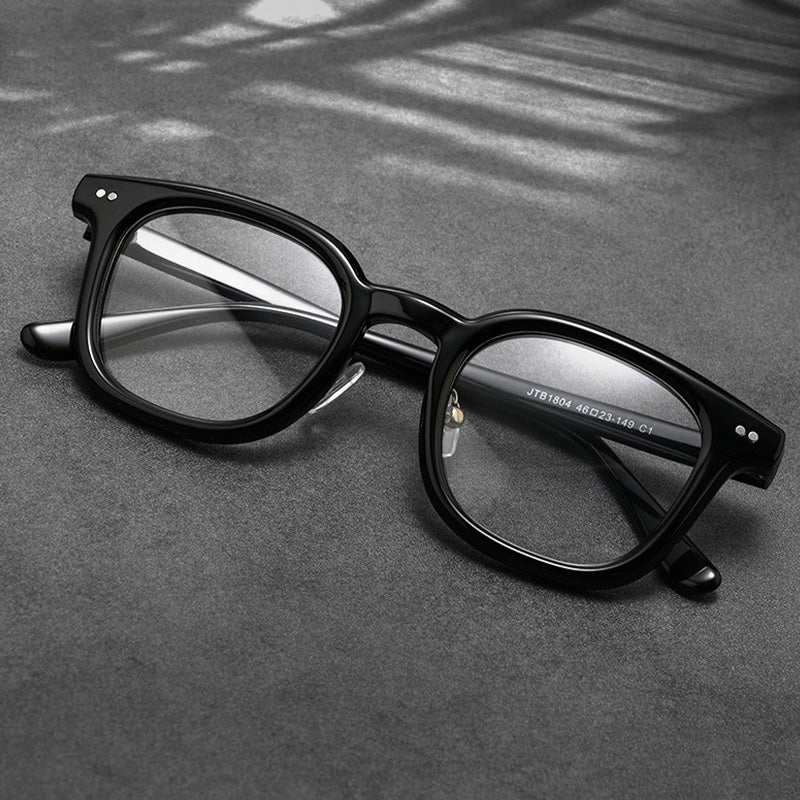 Acetate Rectangle Full Rim Prescription Eyeglasses Spectacles Frames JTB1804