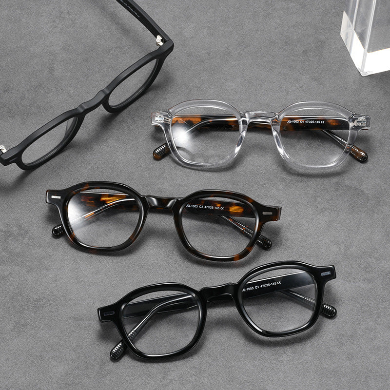 Rectangle Acetate Full Rim Prescription Glasses Spectacles Frames JQ1003