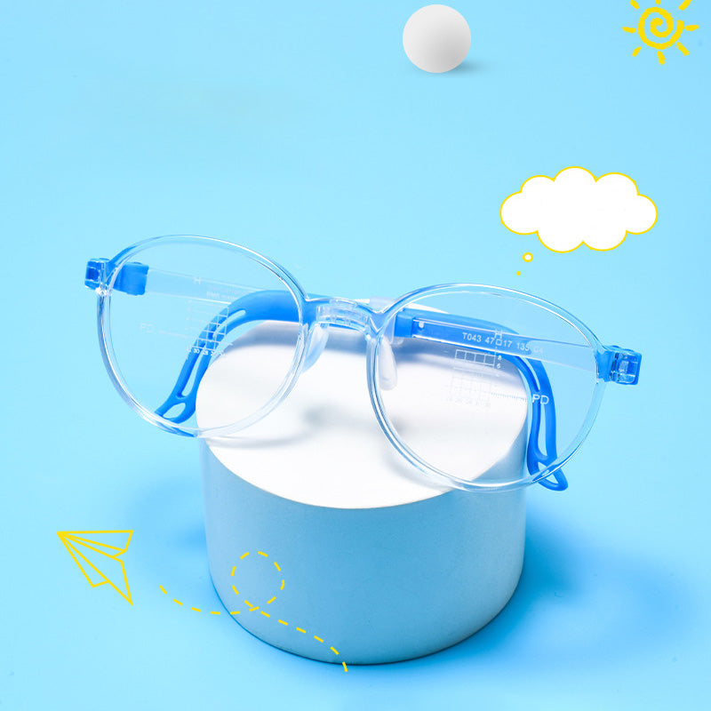 Oval Children's TR Full Rim Prescription Glasses Spectacles Frames T043ET