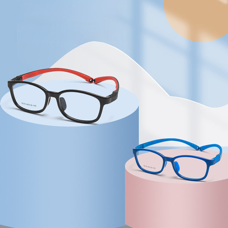Silicone Flexible Eyeglasses Children's Glasses Frames Including Glasses Strap 9018ET