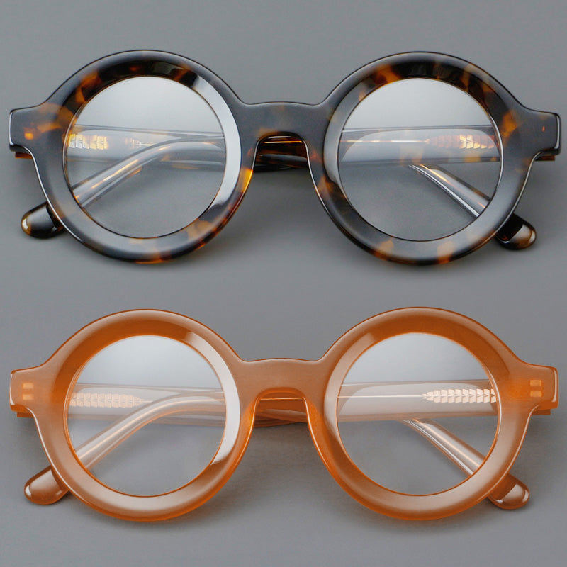 Round Acetate Full Rim Prescription Glasses Spectacles Frames EM23103