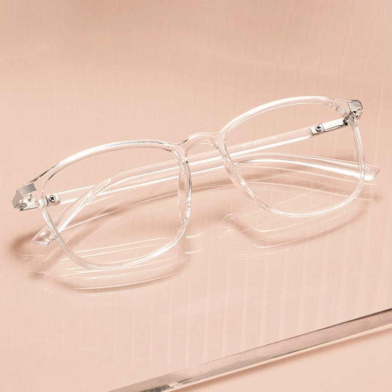 Rectangle TR Full Rim Prescription Glasses Spectacles Unisex 6621