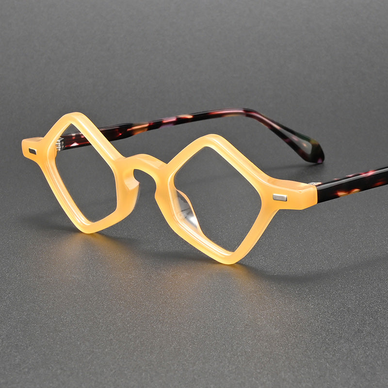 Avant Garde Geometric Diamond Shaped Acetate Glasses G2396