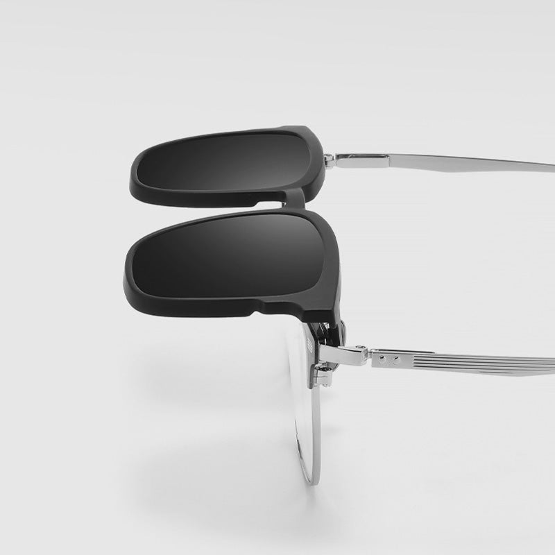 Magnetic Clip On Night Driving Glasses or Sunglasses or Prescription Eyeglasses 8899ZM