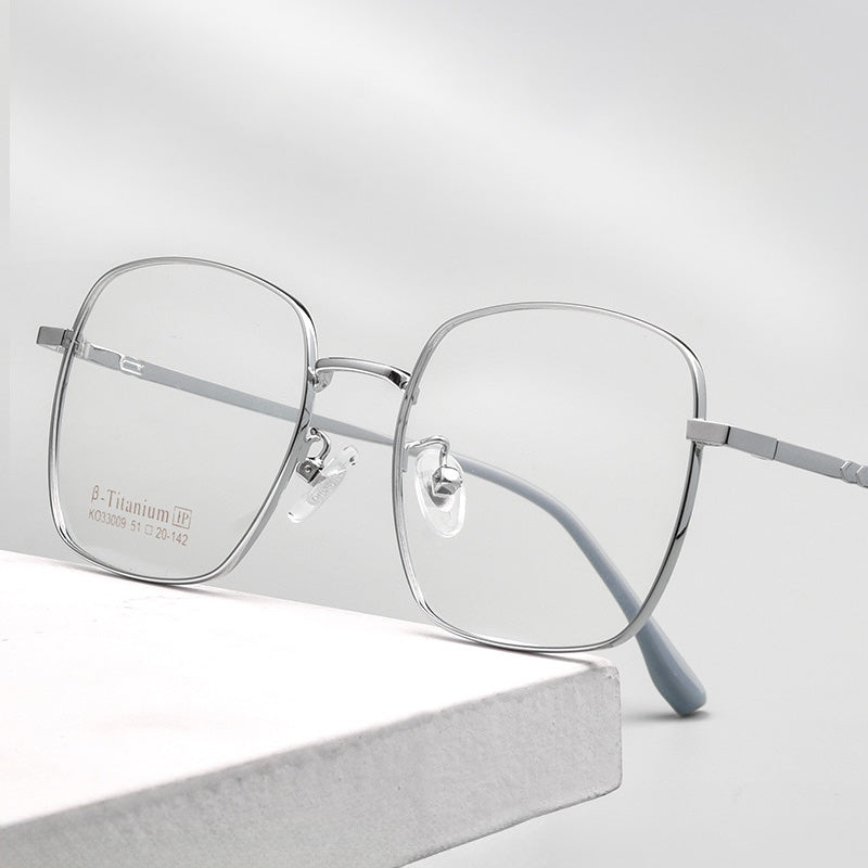 Rectangle Metal Full Rim Prescription Glasses Spectacles Frames KO33009K