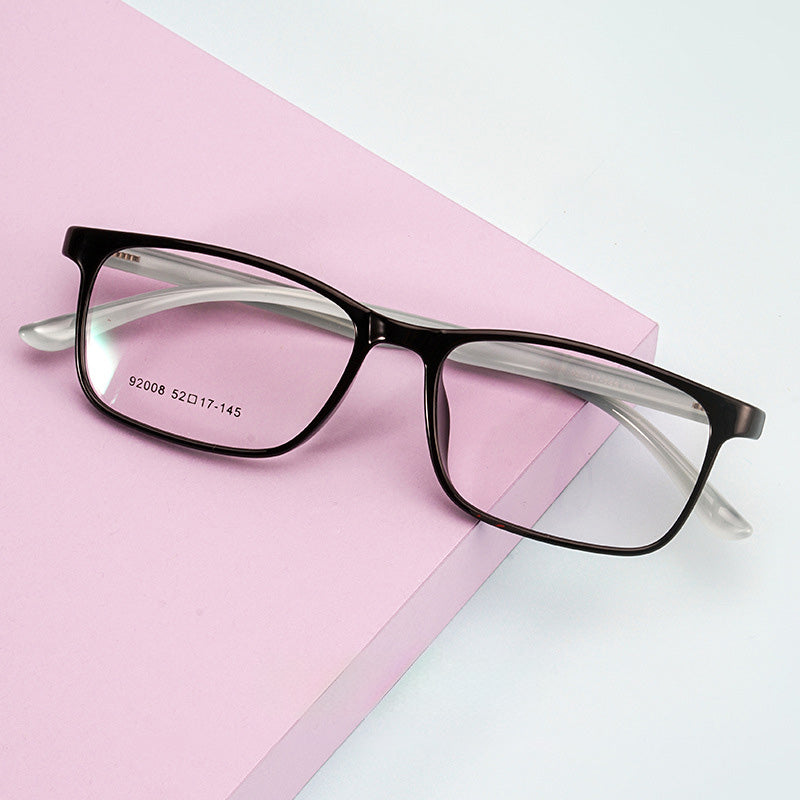 Rectangle Full Rim TR Prescription Glasses Spectacles Unisex 06-92008