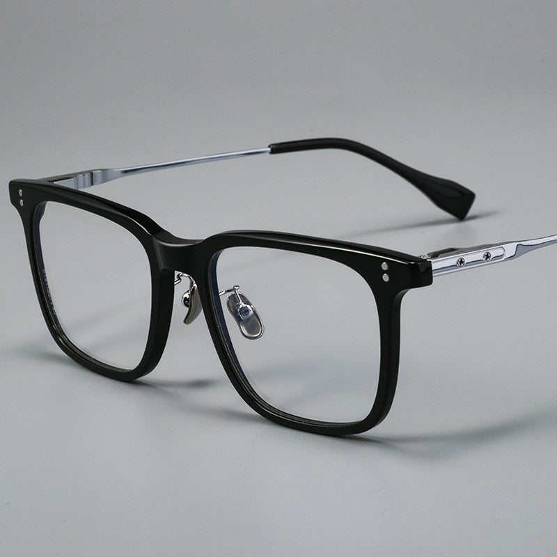 Rectangle Acetate Titanium Full Rim Prescription Glasses Spectacles Frames M8151S
