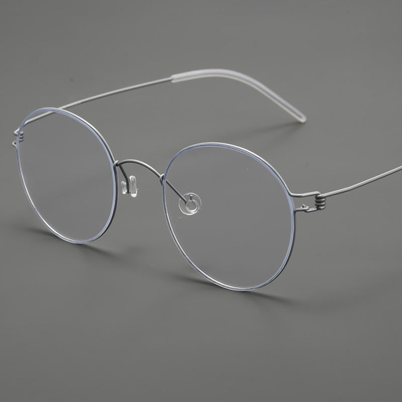 Super light Oval Titanium Metal Full Rim Prescription Glasses Spectacles Frames Unisex HYD0179Y