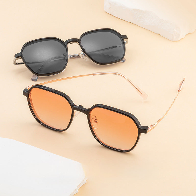 Magnetic Clip On Night Driving Glasses or Sunglasses or Prescription Eyeglasses JS15ZM