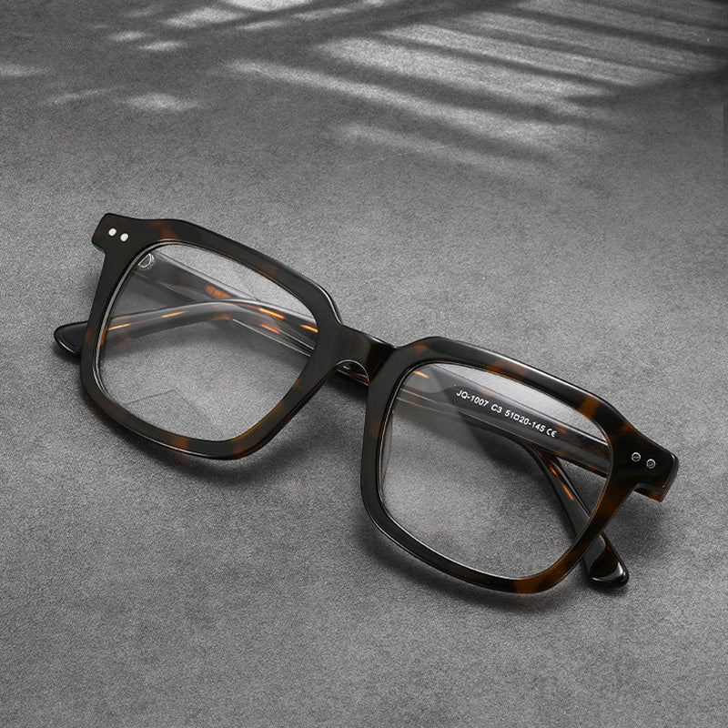 Acetate Full Rim Rectangle Prescription Glasses Spectacles Frames JQ1007
