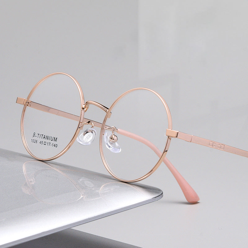 Round Full Rim Metal Prescription Spectacles Unisex 1026TH