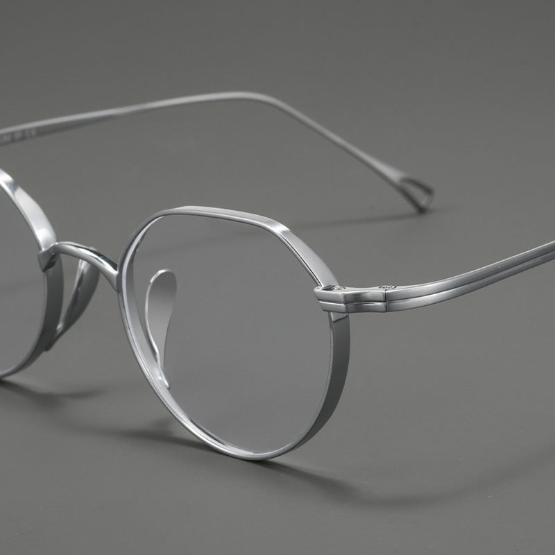Oval Titanium Full Rim Prescription Eyeglasses Spectacles Frames Suitable For High Myopia 20870Y