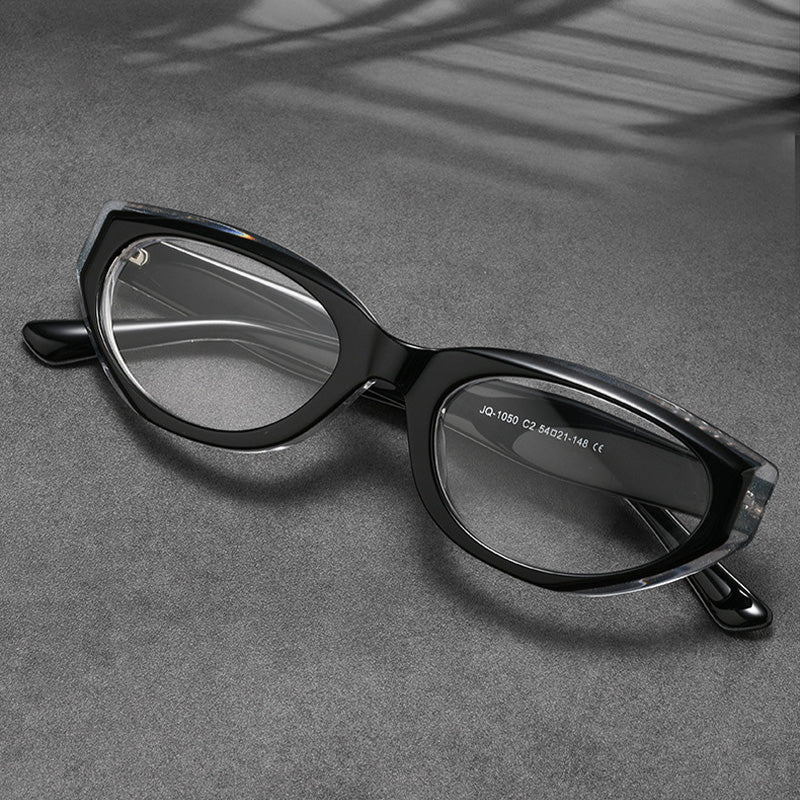 Cat Eye Acetate Full Rim Prescription Glasses Spectacles Frames JQ1050