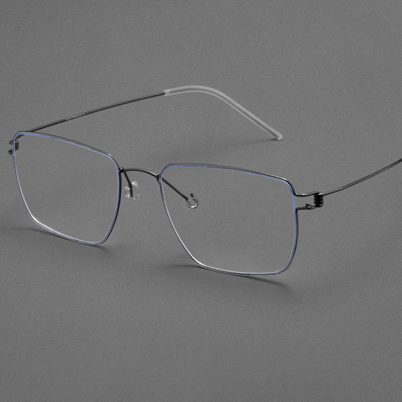Super light Rectangle Titanium Metal Full Rim Prescription Glasses Spectacles Frames Unisex HYD0172Y