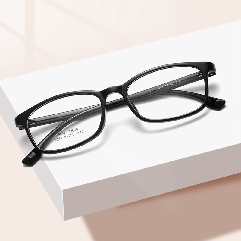 Rectangle Wayfarer TR Full Rim Prescription Glasses Spectacles Frames 2051CF