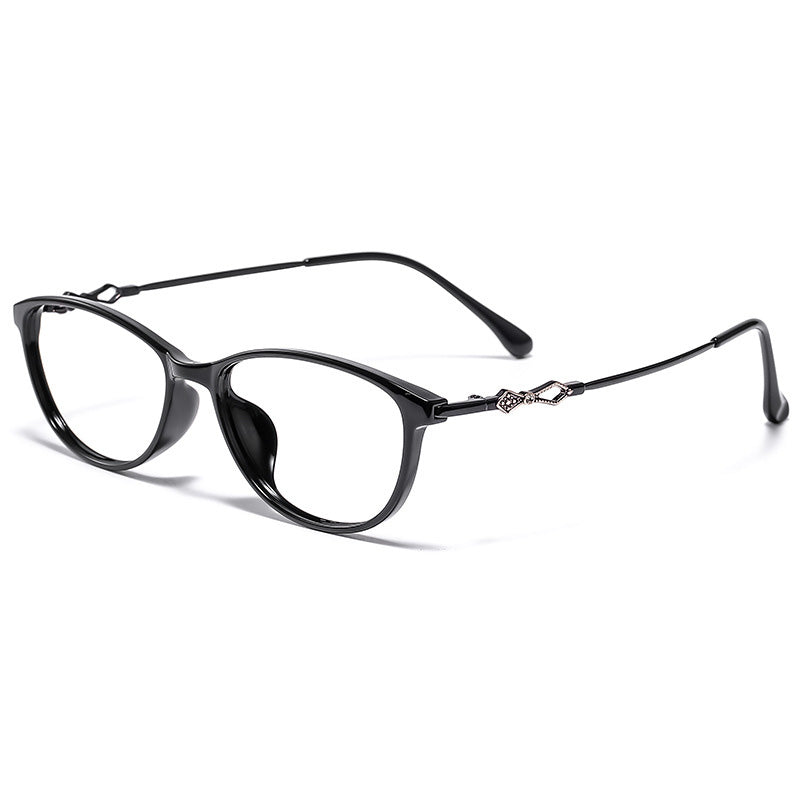 Cat's eye TR Full Rim Prescription Glasses Spectacles Frames for Thick Lenses F121X