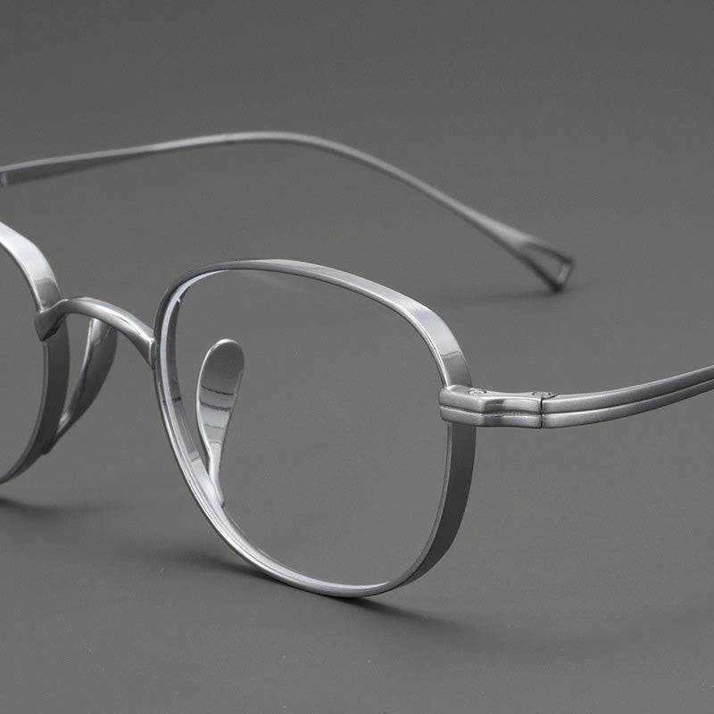 Oval Titanium Full Rim Prescription Eyeglasses Spectacles Frames Suitable For High Myopia 20869Y