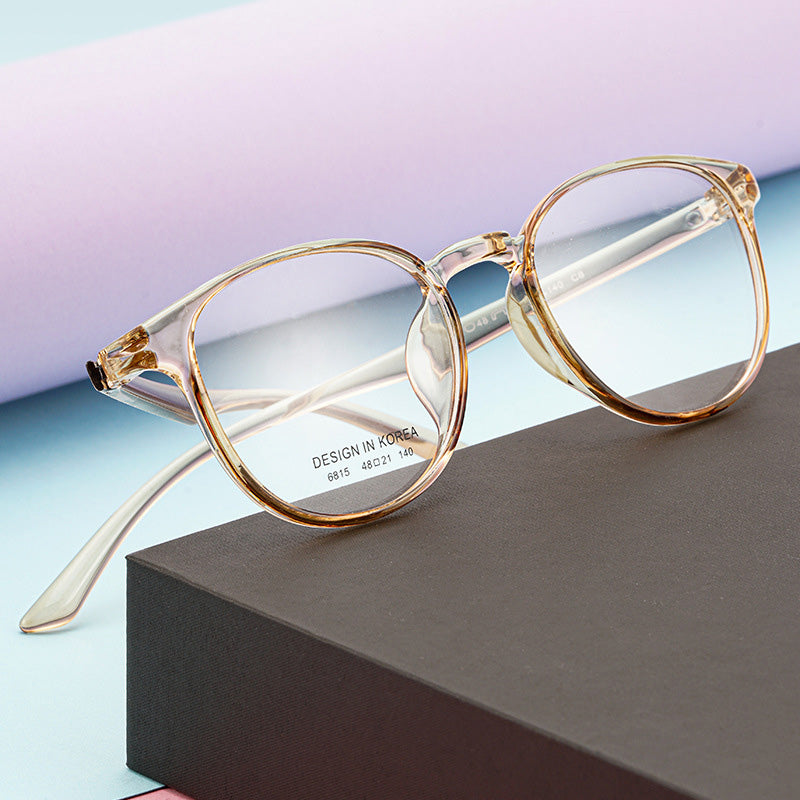 Fashion Oval Shape Full Rim TR Prescription Spectacles Unisex TR6815