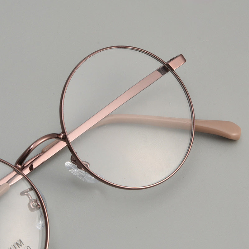 Round Full Rim Metal Prescription Spectacles Unisex 1027TH