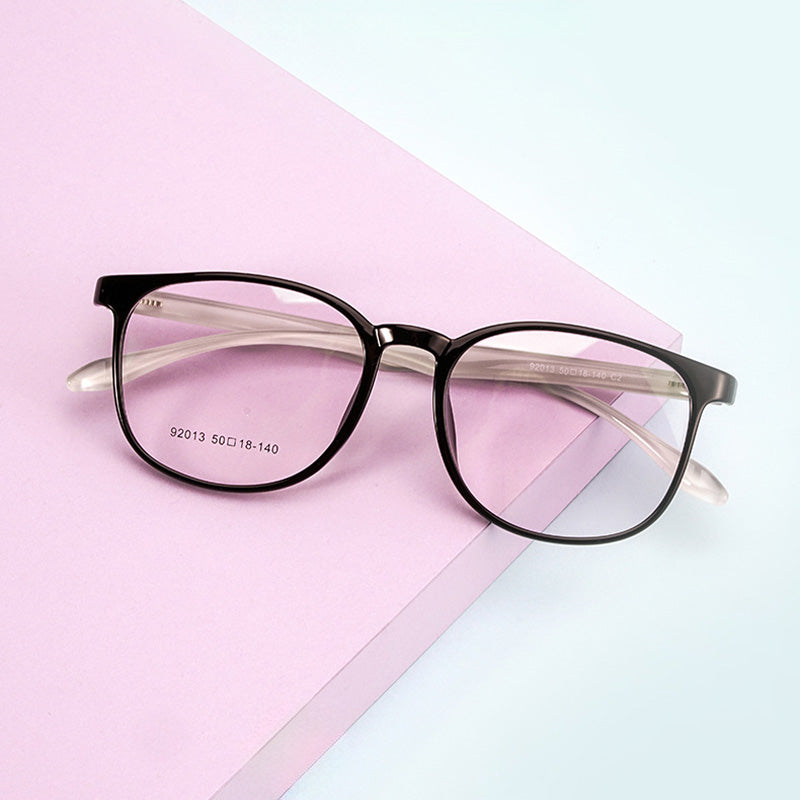 Rectangle Full Rim TR Prescription Glasses Spectacles Unisex 06-92013